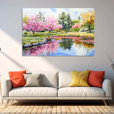Spring Trees Painting